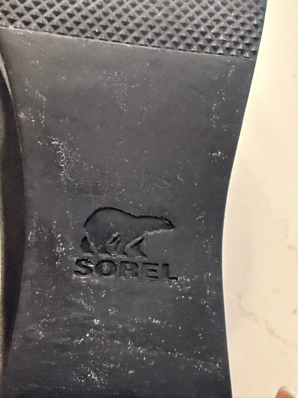 SOREL Black Leather Block Heel Ankle Boots - Women - Picture 5 of 6